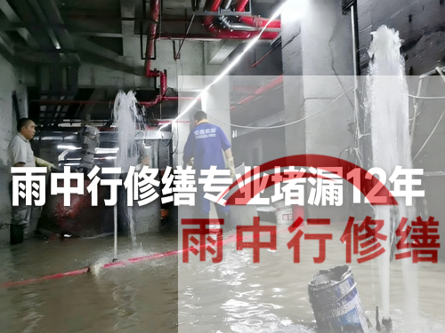 闵行某污水处理厂钢筋混凝土池堵漏案例