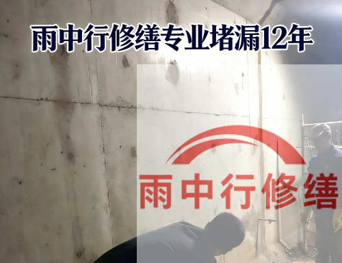 闵行某商场电梯井堵漏案例